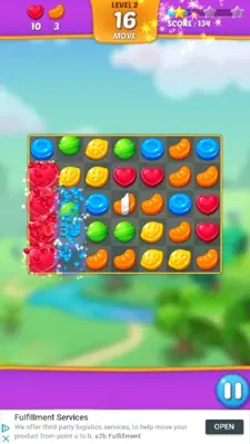 Lollipop Sweet Taste Match 3 android App screenshot 4